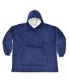 BH100 Oversized hooded Blanket Navy colour image